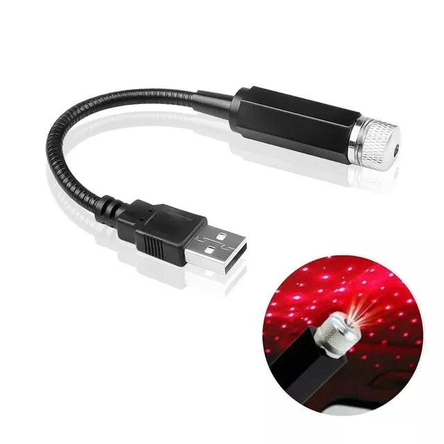 Proyector LED Cielo Estrellado para Auto – Efecto Galaxia USB
