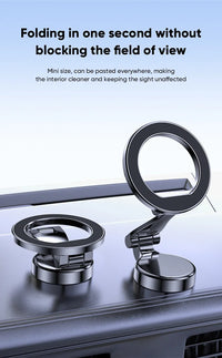 Strong Magnetic Cell Phone Holder Car 360° Swivel Adjustable Back Sticker Holder Magsafe for IPhone 15 Samsung Xiaomi Universal