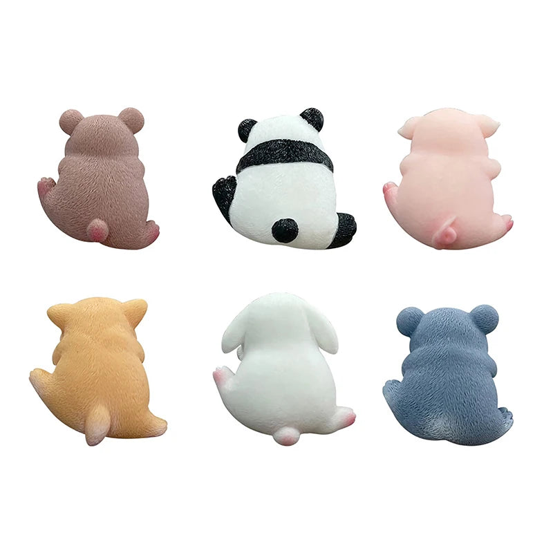 Cute Screen Ornaments Monitors Easy-Lying Animal Ornaments Car Navigator Screen Ornaments Computer TV Monitors Animal Ornaments