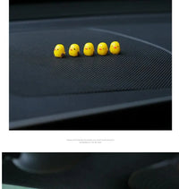5Pcs Cute Mini Ducks Car Interior Decoration Auto Rearview Mirror Dashboard Ornaments For Woman Man Gift Car Accessories
