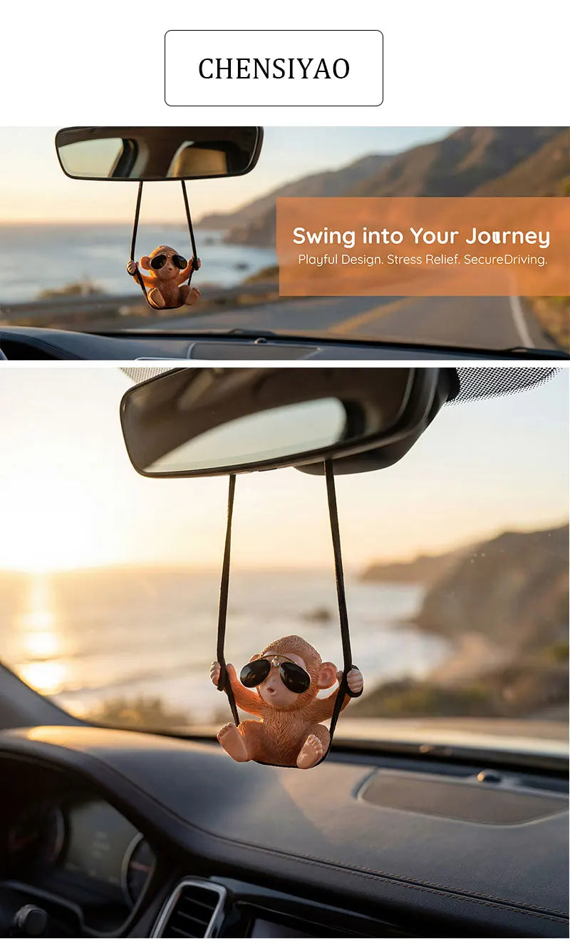 Monito Swing con Lentes para Auto
