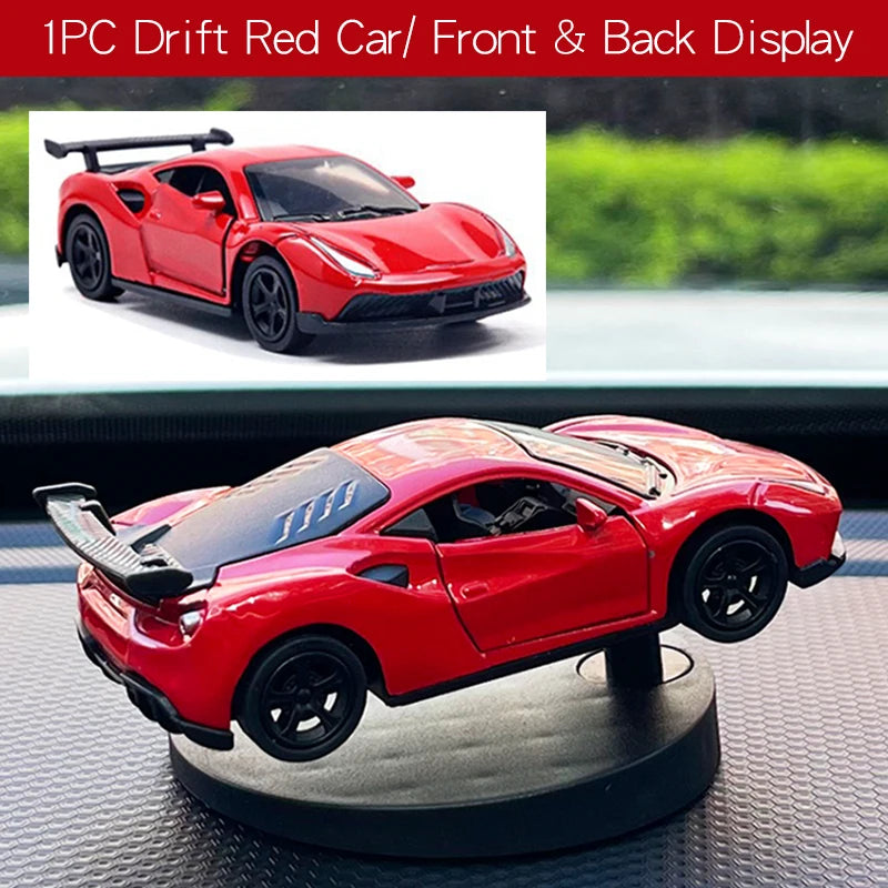 Drift race car ornaments dashboard model sway swing turn cool fun sports racing interior accessories decor items decorations men