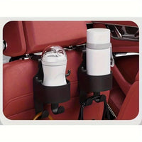 Organizador Multifuncional para Asiento de Auto – Con Portavasos y Ganchos