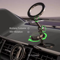 Strong Magnetic Cell Phone Holder Car 360° Swivel Adjustable Back Sticker Holder Magsafe for IPhone 15 Samsung Xiaomi Universal