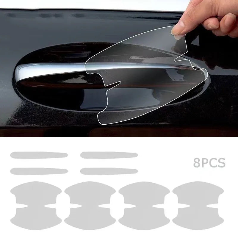 Protector Transparente Antirayones para Manijas de Auto – 8 Piezas