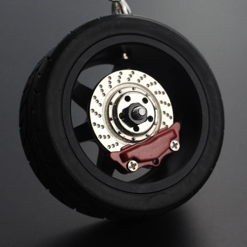 Car Mirror Rearview Pendant Auto Interior Decor Pendants Aluminum Wheel With Shock Absorber Ornament Hanging Accessories