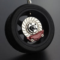 Car Mirror Rearview Pendant Auto Interior Decor Pendants Aluminum Wheel With Shock Absorber Ornament Hanging Accessories