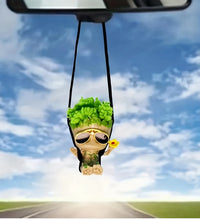 Car Rearview Mirror Decoration Pendant Miniature Model Groot Ornament Cartoon Swing Tree Man Figurine Home Decor Kids Gifts