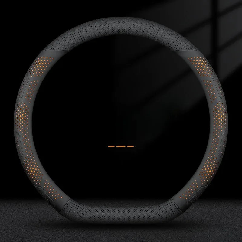 O/D Type Nappa Leather Car Steering Wheel Cover Universal Steering Wheel Cover Steering Wheel Accessories Anti Slip Handle Cover