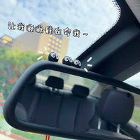 5/10/20PCS Cute Black Elf Car Interior Decoration Funny Auto Center Console Rearview Mirror Ornaments For Car Accessories