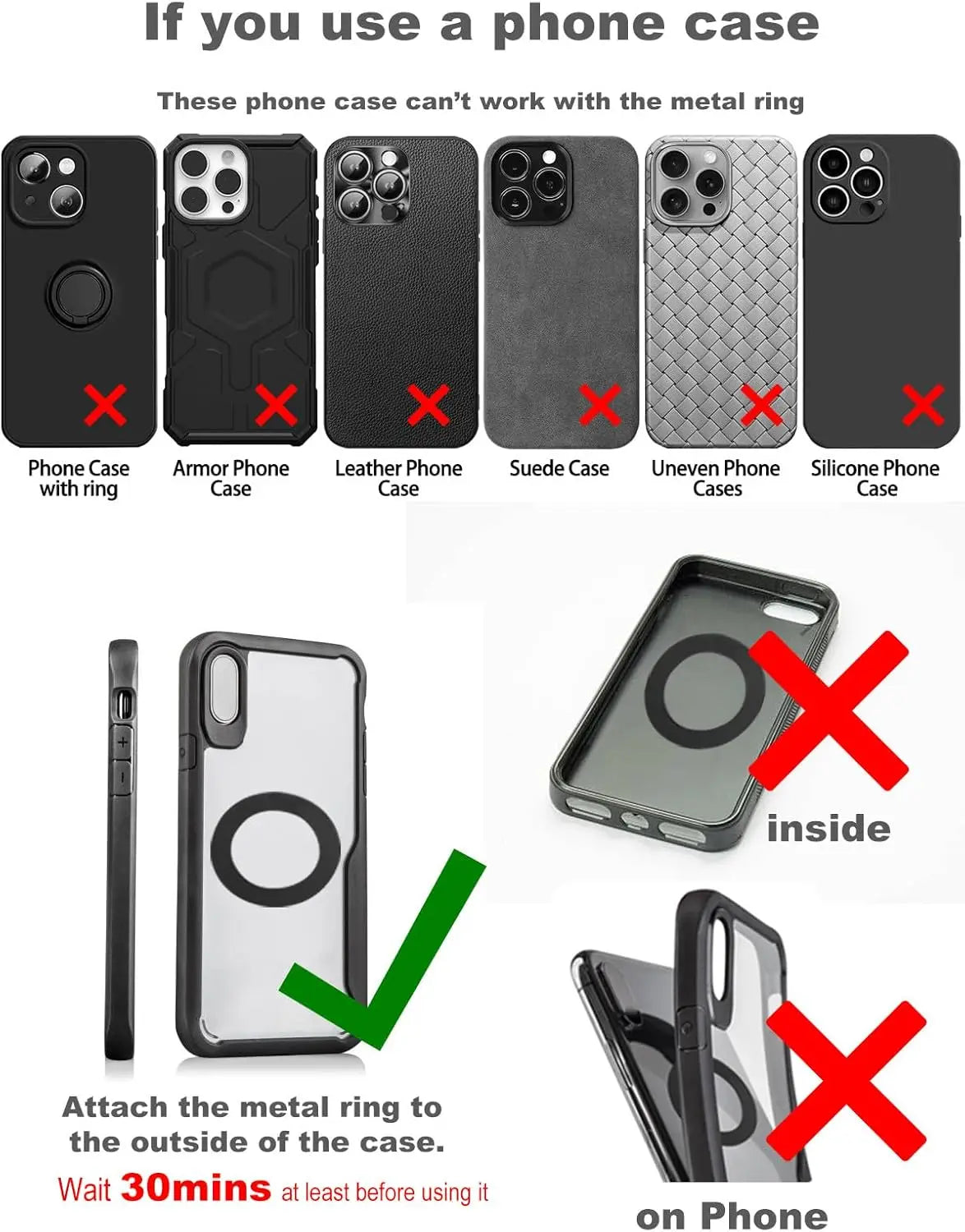 Folding Strong Magnet Magnetic Phone Holder 360° Rotation Desk Car Vacuum Suction Windshield Dashboard Mobile Holder