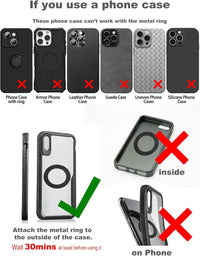 Folding Strong Magnet Magnetic Phone Holder 360° Rotation Desk Car Vacuum Suction Windshield Dashboard Mobile Holder