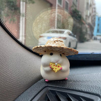 Hamster Car Accessories New Console Cute Doll Car Interior Pendant Car Decoration  Cool Car Decoration