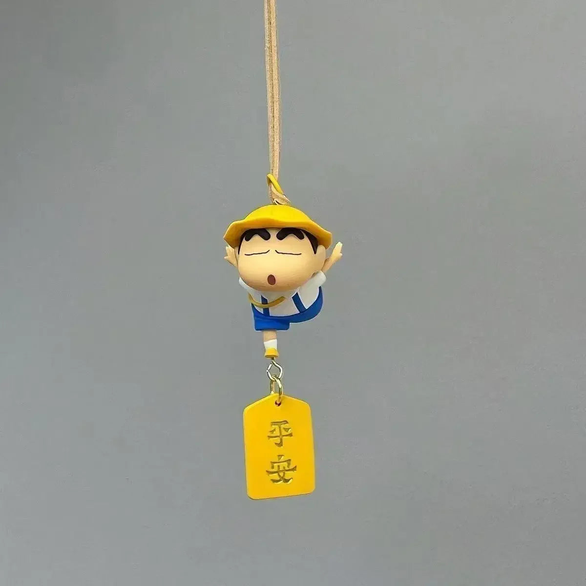 Cartoon Cute Crayon Shin Chan Car Pendant Rear View Mirror Creative Safe Car Interior Decoration Anime Figure Toys Fans Gifts