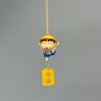 Cartoon Cute Crayon Shin Chan Car Pendant Rear View Mirror Creative Safe Car Interior Decoration Anime Figure Toys Fans Gifts