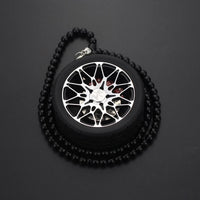 Car Mirror Rearview Pendant Auto Interior Decor Pendants Aluminum Wheel With Shock Absorber Ornament Hanging Accessories