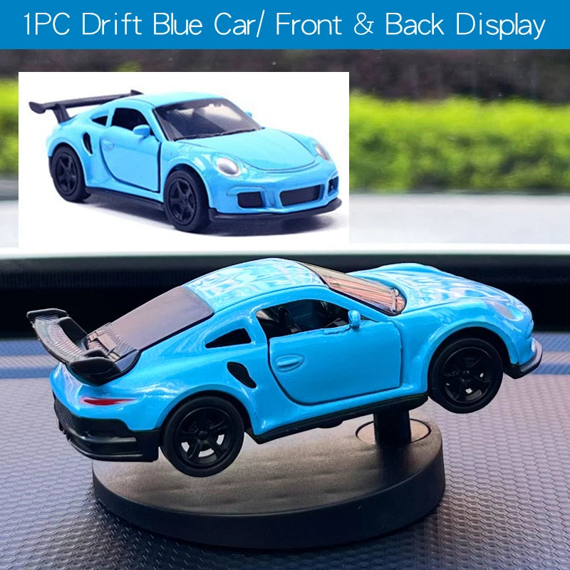 Drift race car ornaments dashboard model sway swing turn cool fun sports racing interior accessories decor items decorations men