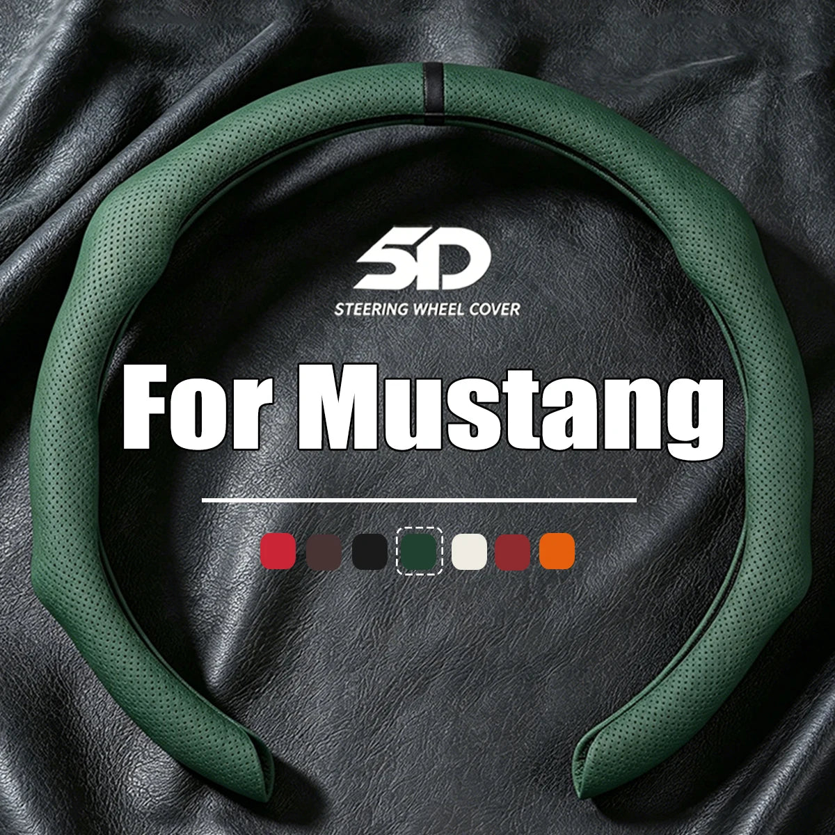 2026 NEW NAPPA Car Steering Wheel Cover Booster Cover For Ford Mustang S197 S650 Diameter 38cm Breathable Non-slip Accessories
