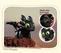 Potdemiel  Cartoon Dragon Glow Pendant Toothless Plush Glowing Keychain Pendant Cartoon Ornament Backpack Charm Gift For Fans