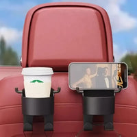 Organizador Multifuncional para Asiento de Auto – Con Portavasos y Ganchos