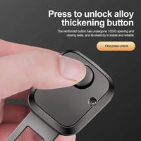 2PCS Car Seat Belt Clip Extender Safety Buckle for Tesla Porsche Thick Insert Socket Lock Buckle Plug - Automotive Safety