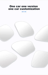 SEAMETAL 2pcs Car Rearview Mirrors 360 Degree Adjustable Blind Spot Mirror HD Frameless Wide-angle Rearview Auxiliary Mirrors