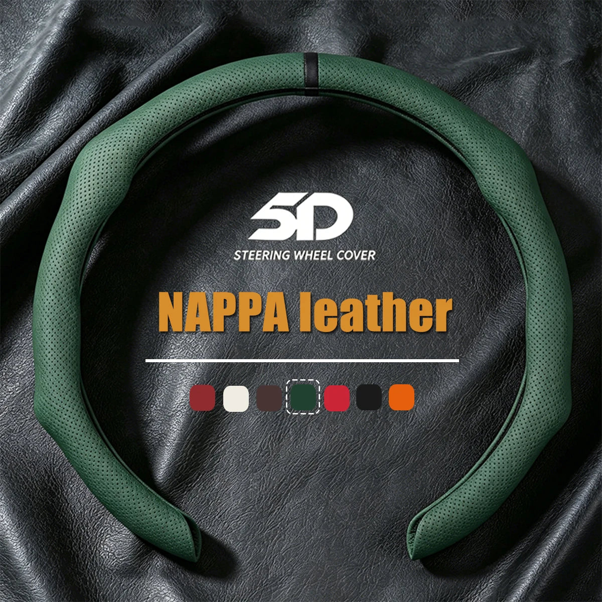 2026 NEW NAPPA Car Steering Wheel Cover Booster Cover For Ford Mustang S197 S650 Diameter 38cm Breathable Non-slip Accessories