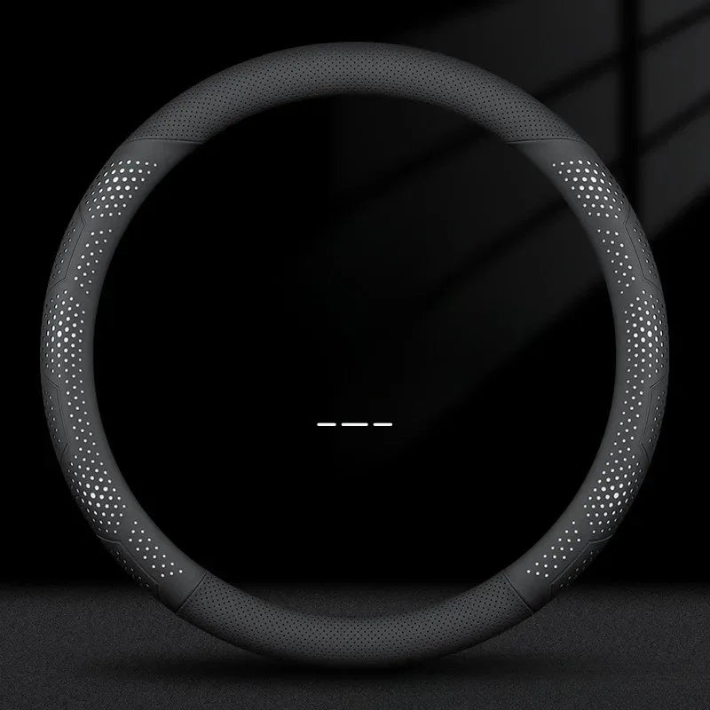 O/D Type Nappa Leather Car Steering Wheel Cover Universal Steering Wheel Cover Steering Wheel Accessories Anti Slip Handle Cover