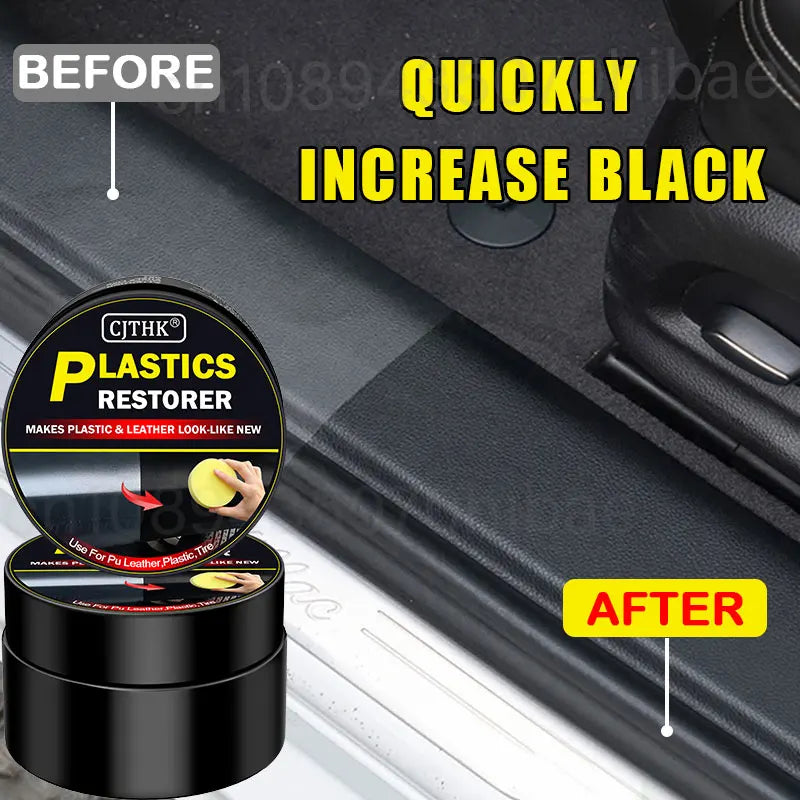 Restaurador de Plásticos para Auto – Efecto Negro Brillante
