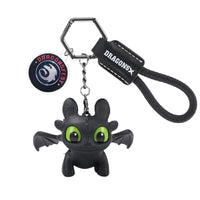 Potdemiel  Cartoon Dragon Glow Pendant Toothless Plush Glowing Keychain Pendant Cartoon Ornament Backpack Charm Gift For Fans