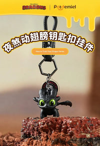 Potdemiel  Cartoon Dragon Glow Pendant Toothless Plush Glowing Keychain Pendant Cartoon Ornament Backpack Charm Gift For Fans