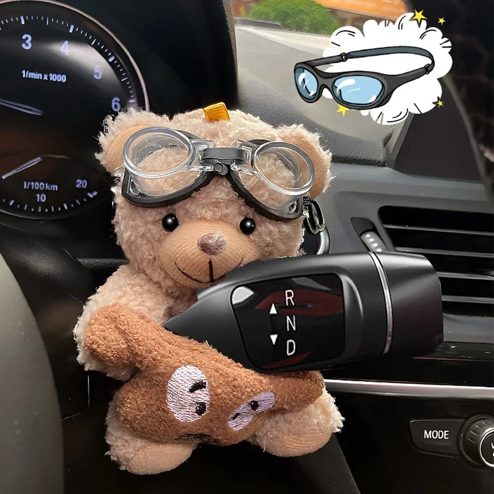 Adorno Peluche para Palanca de Auto – Diseño Tierno