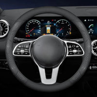 O/D Type Nappa Leather Car Steering Wheel Cover Universal Steering Wheel Cover Steering Wheel Accessories Anti Slip Handle Cover