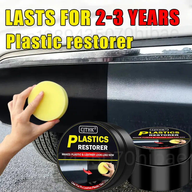 Restaurador de Plásticos para Auto – Efecto Negro Brillante