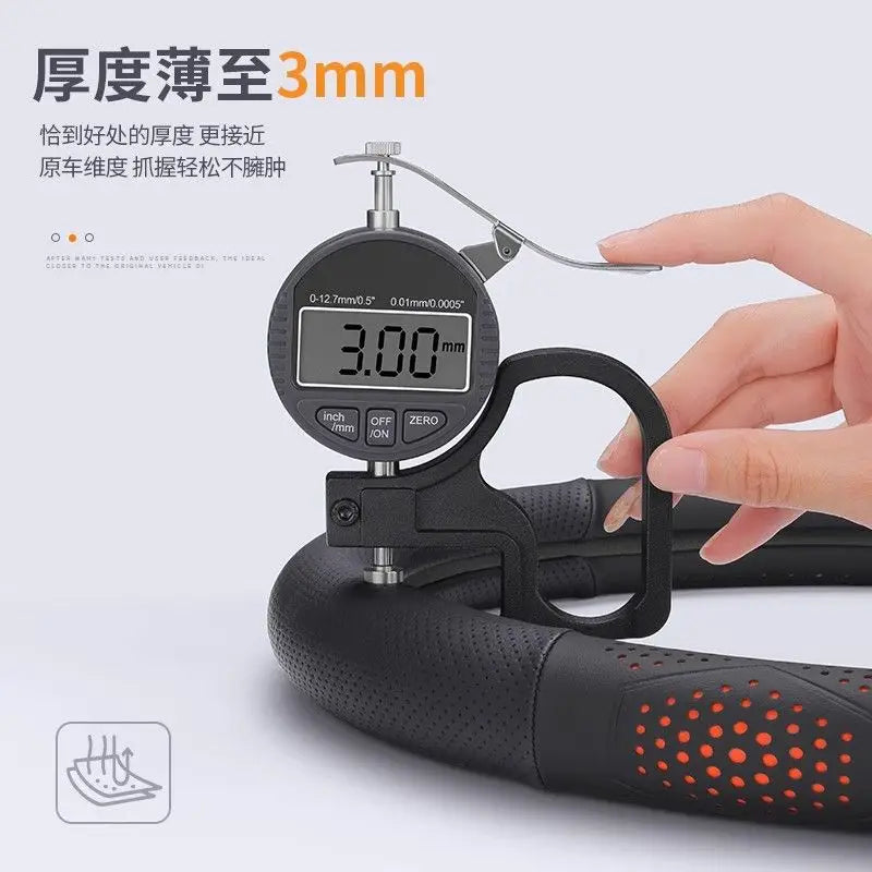 O/D Type Nappa Leather Car Steering Wheel Cover Universal Steering Wheel Cover Steering Wheel Accessories Anti Slip Handle Cover