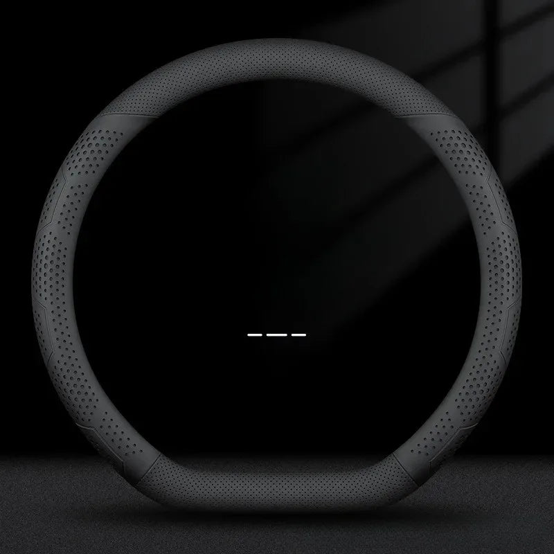 O/D Type Nappa Leather Car Steering Wheel Cover Universal Steering Wheel Cover Steering Wheel Accessories Anti Slip Handle Cover