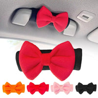 Cute Bowknot Car Roof Handle Cover Auto Interior Handrail Protector Decor Cover Universal Vehicle Accessories