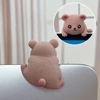 Cute Screen Ornaments Monitors Easy-Lying Animal Ornaments Car Navigator Screen Ornaments Computer TV Monitors Animal Ornaments
