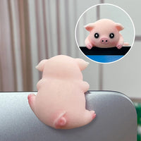 Cute Screen Ornaments Monitors Easy-Lying Animal Ornaments Car Navigator Screen Ornaments Computer TV Monitors Animal Ornaments