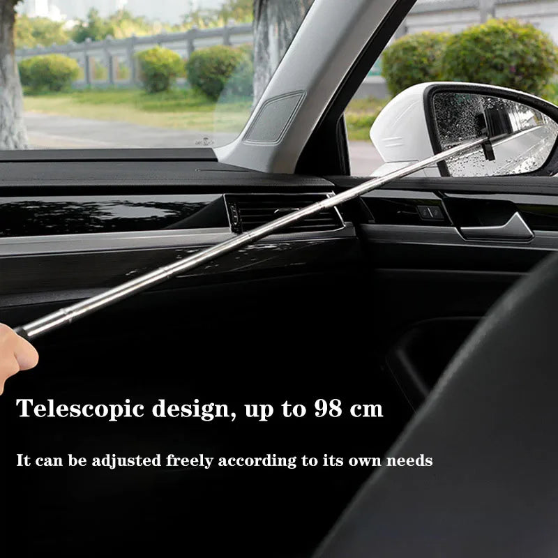 Limpiador Telescópico para Vidrios de Auto – Antiempañante