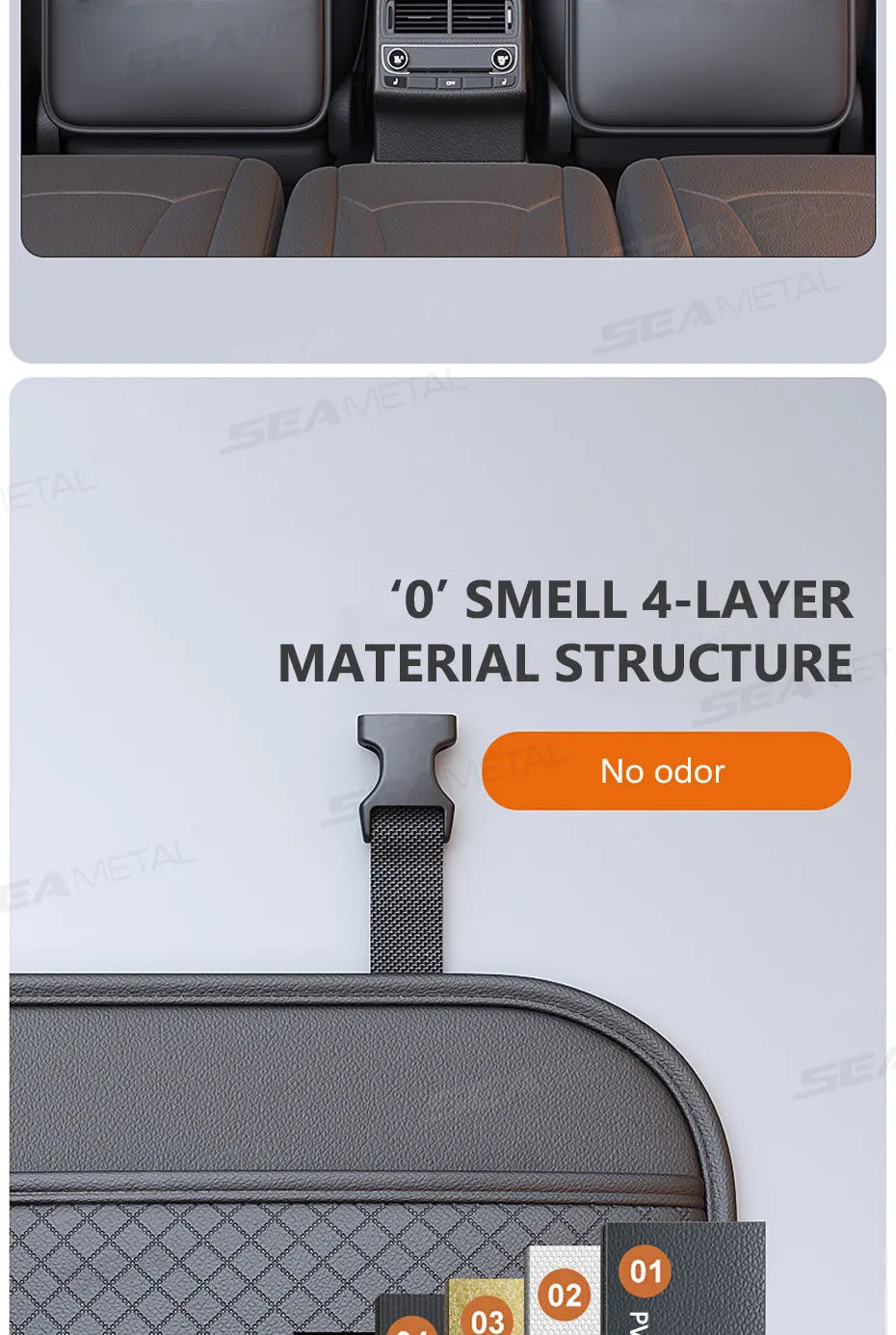 Organizador Premium para Respaldo de Auto