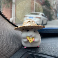 Hamster Car Accessories New Console Cute Doll Car Interior Pendant Car Decoration  Cool Car Decoration