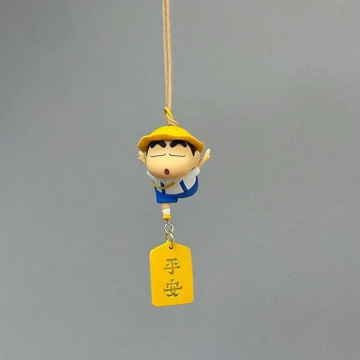 Cartoon Cute Crayon Shin Chan Car Pendant Rear View Mirror Creative Safe Car Interior Decoration Anime Figure Toys Fans Gifts