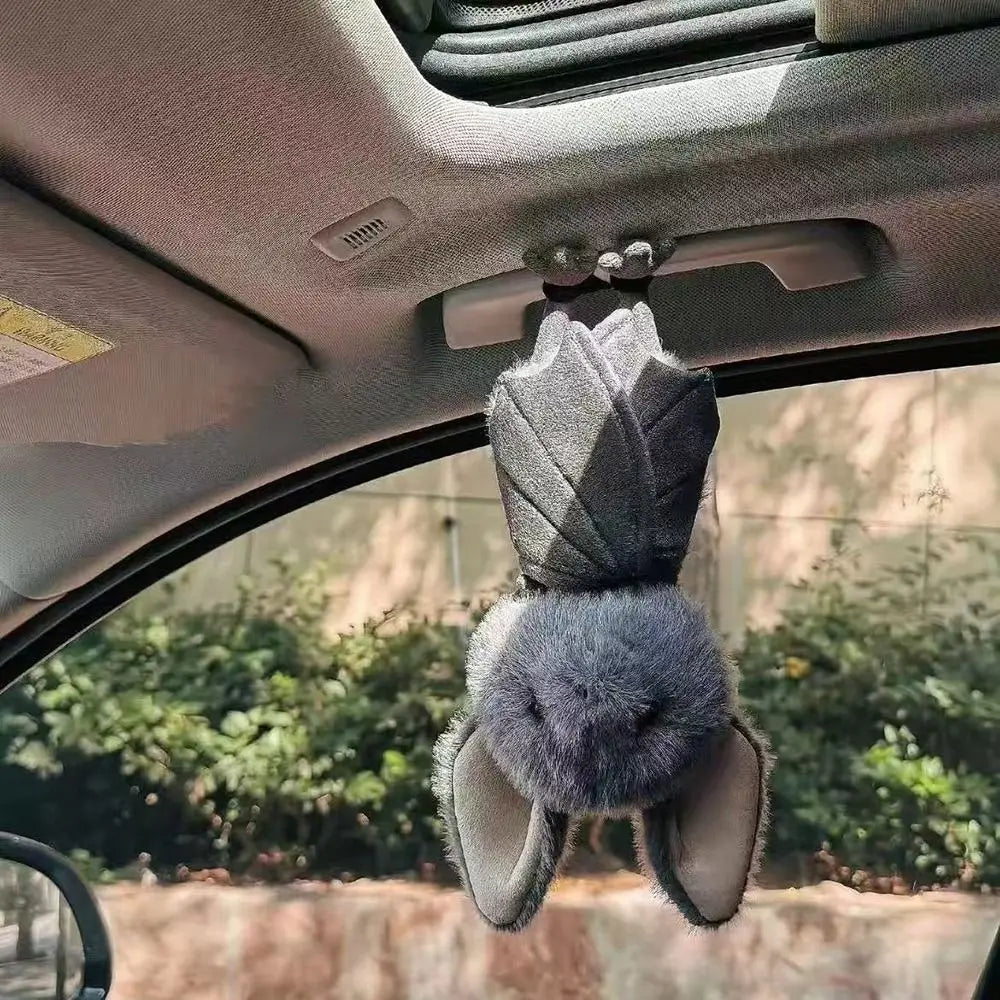 Kartoon 22cm Bat Cartoon Funny Design Bat Plushies Soft Stuffed Grey Bat Stuffed Animal Car Decoration