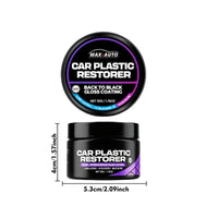 Car Plastic Restorer Back To Black Gloss Auto Interior Leather & Panel Renewal Wax Coating Agent Auto Polish And Repair Coating
