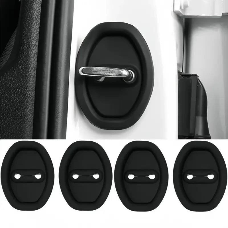 4PCS General Motors Door Lock Rubber Sleeve Protective Pad Door Shock Absorption Buffer Anti-collision Paste