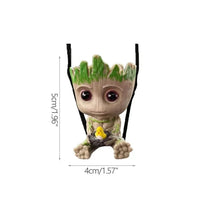 Car Rearview Mirror Decoration Pendant Miniature Model Groot Ornament Cartoon Swing Tree Man Figurine Home Decor Kids Gifts