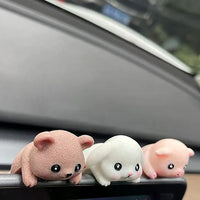 Cute Screen Ornaments Monitors Easy-Lying Animal Ornaments Car Navigator Screen Ornaments Computer TV Monitors Animal Ornaments