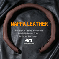 2026 NEW NAPPA Car Steering Wheel Cover Booster Cover For Ford Mustang S197 S650 Diameter 38cm Breathable Non-slip Accessories