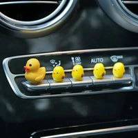 5Pcs Cute Mini Ducks Car Interior Decoration Auto Rearview Mirror Dashboard Ornaments For Woman Man Gift Car Accessories